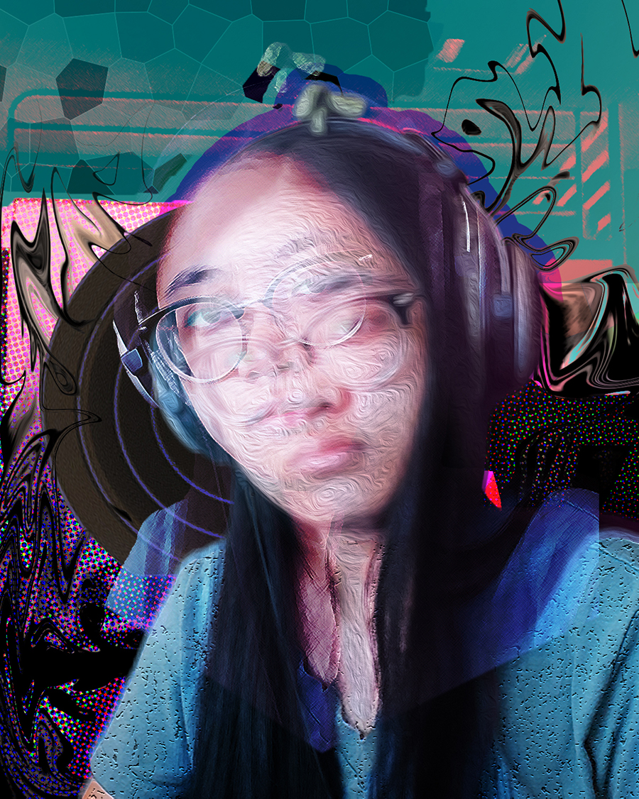 Abstract self portrait.